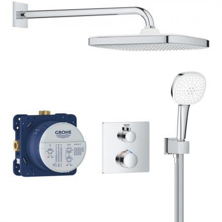 34871000 GRT THM Душова система на 2 виходи,квадратна, 250 (1 сорт) Grohe