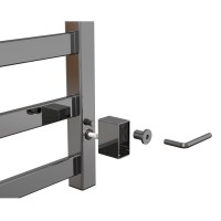 D50005S Комплект прихованого підключення прямокутний, чорний (1 сорт) Devit