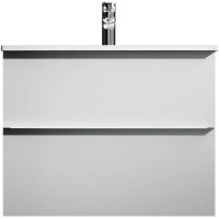 MTA-FHX0802WG-WCC0802WG X-Joy S, База з раковиною, підвісна, 80 см, 2 ящика, біла, глянець (1 сорт) AM.PM