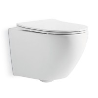 DUN30201111W Universal Підвісний безобідковий унітаз з кришкою soft-close та Vortex Flush, білий (1  Devit