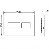 9240430 TECEsolid Панель змиву для унітазу, нержавіюча сталь (1 сорт) Tece фото 2