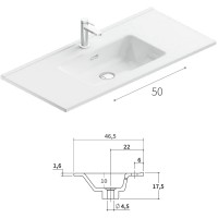 SPD BS 2C KDIC+LAV SKY IN CX R4К тумба з двома ящиками  L100 H55 P45, в кольорі  CEMENTO 127 з раков Berloni фото 1