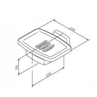 A9034200  Gem, Cкляна  мильниця з  настінним тримачем (1 сорт) AM.PM