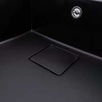 7850 GALANS  Кухонна мийка гранітна 780*500*200, кріплення, чорна матова (1 сорт) Valeso фото 4