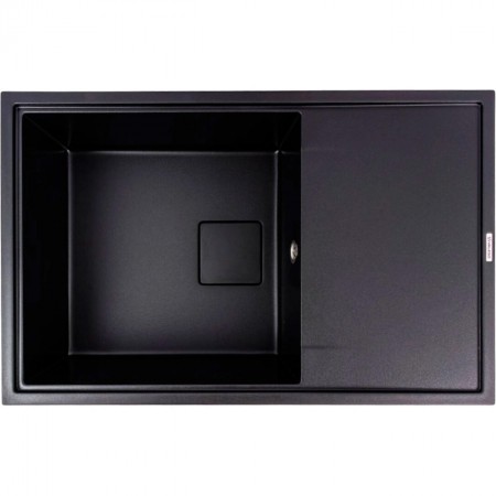 7850 GALANS  Кухонна мийка гранітна 780*500*200, кріплення, чорна матова (1 сорт) Valeso