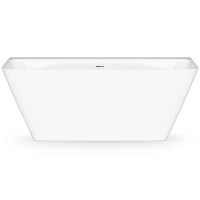 VAQUAWA/00 QUADRO WALL Ванна пристінна 160х76 см з литого (штучного) каменю, з інтегрованим сифоном, PAA