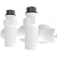 5.028.041558.WM  Кран кутовий під ТЕН, білий мат (1 сорт) Mario