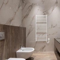 6.1.0503.06.WM Рушникосушка ел. HF York 1170х530 білий мат, в комплекті з прих.підкл (1 сорт) Hygge Family фото 5