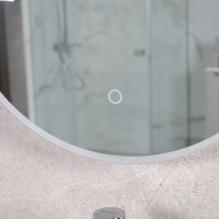 22781 Дзеркало Solar 50x90 см UNI sensor з підсвіткою овальне (1 сорт) Аква Родос фото 5