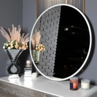 27302 Lorenzo Дзеркало 100 см з підсвіткою (сенсор), колір чорний (1 сорт) Аква Родос фото 4