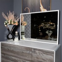 27451 Donato Дзеркало 100*70 см сенсор з підсвіткою, біле (1 сорт) Аква Родос фото 3