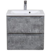 7764 Тумба Акцент (сірий мармур) з умивальником Альфа 60 см (консольна) (1 сорт) Аква Родос фото 4
