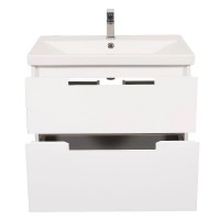 8807 тумба Інфініті з раковиною Elite 70 см (консольні), біла (1 сорт) Аква Родос фото 5