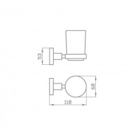 8121 (3502) GLORIA Склянка (1 сорт) Аква Родос фото 1