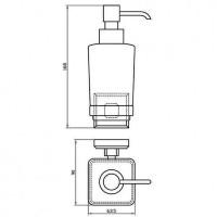6760 LEONARDO Дозатор д/рідкого мила (1 сорт) Аква Родос фото 2