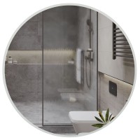 12262 Дзеркало Della R-line D-60, з  підсвіткою КРУГЛЕ (1 сорт) Аква Родос