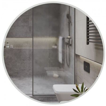 12263 Дзеркало DELLA R-line D-95, з  підсвіткою КРУГЛЕ (1 сорт) Аква Родос