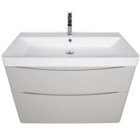 32228 Тумба Америна (кашемір) з умивальником Deep 90 см (консольна) (1 сорт) Аква Родос фото 5