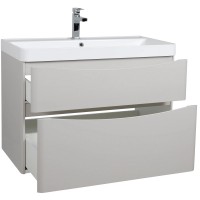 32228 Тумба Америна (кашемір) з умивальником Deep 90 см (консольна) (1 сорт) Аква Родос фото 2