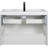 32228 Тумба Америна (кашемір) з умивальником Deep 90 см (консольна) (1 сорт) Аква Родос фото 6