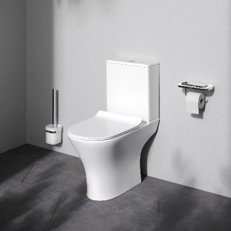 CNA8600SC Flash  Унітаз-Компакт кришка мікроліфт, білий (1 сорт) AM.PM