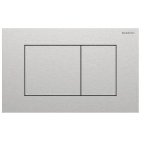 115.629.FW.1 Sigma40 square Клавіша змиву, подвійний змив, нержавіюча сталь, колір сталевий матовий  Geberit