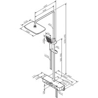 F078F300 Func, душ.система: зм-ч-полиця д/ванни/душу з термостатом, хром (1 сорт) AM.PM фото 11