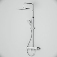 F078F300 Func, душ.система: зм-ч-полиця д/ванни/душу з термостатом, хром (1 сорт) AM.PM фото 2