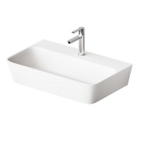 IQUA/00  QUADRO Раковина 70см, із литого штучного каменю, колір білий глянець (1 сорт) PAA