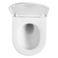 DUN0930111W Unda Унітаз підвісний 495x360x390mm з кришкою soft-close, Vortex Flush, білий глянець (1 Devit фото 6