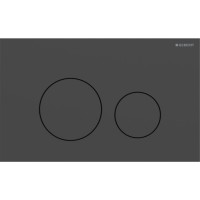 115.628.14.1 Sigma40 round Клавіша змиву, подвійний змив, нержавіюча сталь, колір чорний матовий (1  Geberit фото 4