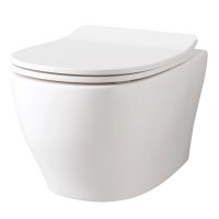 TEV006 01; 00+TEA005 01 TEN 4.0 Підвісний безобідковий унітаз з кришкою для унітазу SOFT-CLOSE , біл ArtCeram