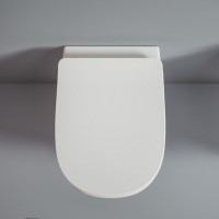 TEV006 01; 00+TEA005 01 TEN 4.0 Підвісний безобідковий унітаз з кришкою для унітазу SOFT-CLOSE , біл ArtCeram фото 2