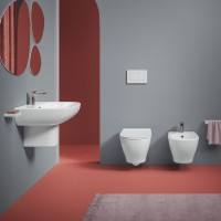 TEV006 01; 00+TEA005 01 TEN 4.0 Підвісний безобідковий унітаз з кришкою для унітазу SOFT-CLOSE , біл ArtCeram фото 3