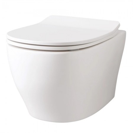TEV006 01; 00+TEA005 01 TEN 4.0 Підвісний безобідковий унітаз з кришкою для унітазу SOFT-CLOSE , біл ArtCeram