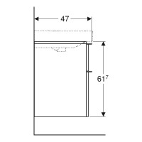 500.352.00.1 Smyle Square Шафка під умивальник 60см, з двома шухлядами, білий глянець (1 сорт) Geberit фото 4