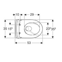 503.045.00.1 iCon Комплект підвісного унітазу воронкоподібний, закрита форма, TurboFlush, з кришкою  Geberit фото 1