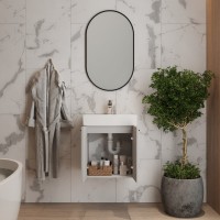 484060G Flow Тумба 60 з умивальником та ручками, сірий матовий (1 сорт) Devit фото 9