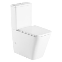 DFL2170211W Flow square Компакт 610x365x825мм з кришкою soft-close, Vortex Flush, білий глянець (1 с Devit фото 1