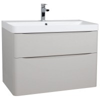 32228 Тумба Америна (кашемір) з умивальником Deep 90 см (консольна) (1 сорт) Аква Родос фото 1