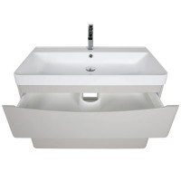 32228 Тумба Америна (кашемір) з умивальником Deep 90 см (консольна) (1 сорт) Аква Родос фото 4