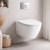 JU18/F85 /JU004  Juniper Унітаз підвісний + набір кріп.F85 +кришка(Ju004), турбозмив Vertigo flush,  SIMAS фото 3