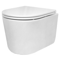 320150 STYLE Унітаз підвісний безобідковий з кришкою soft close, Vortex Flush (1 сорт) Devit