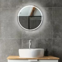 5501090 AllRound Кругле дзеркало d90см з LED підсвіткою та тачсенсором (1 сорт) Devit фото 1