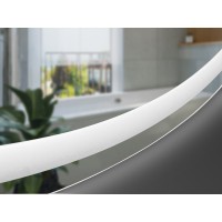 5501090 AllRound Кругле дзеркало d90см з LED підсвіткою та тачсенсором (1 сорт) Devit фото 2