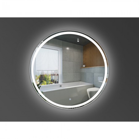 5501080 AllRound Кругле дзеркало d80см з LED підсвіткою та тачсенсором (1 сорт) Devit