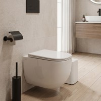 DFO1160111W Forma Унітаз підвісний 480x340x350mm з кришкою soft-close, Vortex Flush, білий глянець ( Devit