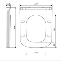 DGR0760111W Grid Кришка для унітазу з soft-close механізмом, білий глянець (1 сорт) Devit фото 6