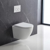 DFL0460111MW Flow Унітаз підвісний 495x365x365mm з кришкою soft-close, Vortex Flush, матовий білий ( Devit