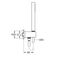 26405000 Euphoria Cube Stick Душовий набір (1 сорт) Grohe фото 1